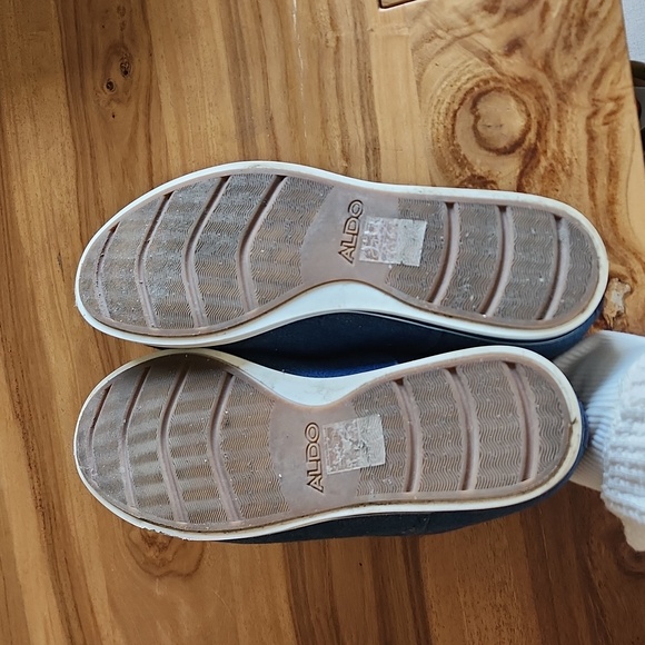 Aldo casual oxford shoes with a denim look, size 9 - Picture 9 of 9
